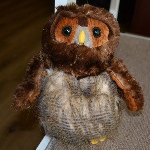 Like New Ganz WEBKINZ Fluffy Barred Owl